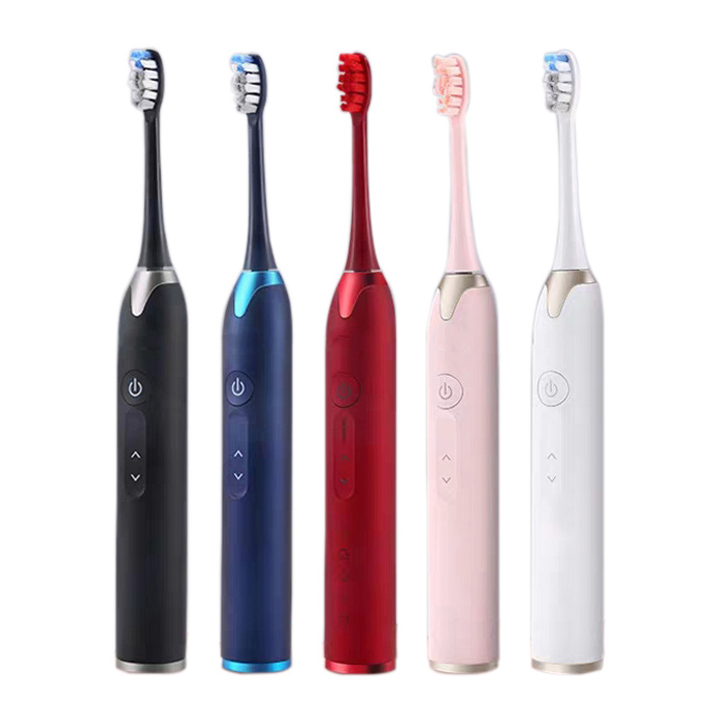 sonic toothbrush heads Factory wholesale soft electric sonic toothbrush with double brush heads jordan