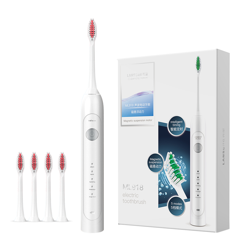 Patented Sonic Electric Toothbrush with Blue light Sterilization base toothbrush 2 minute timer