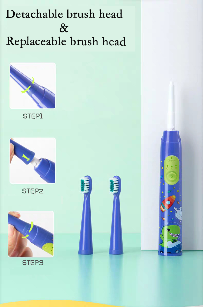 Patented children automatic soft electronic toothbrush best biodegradable electric toothbrush