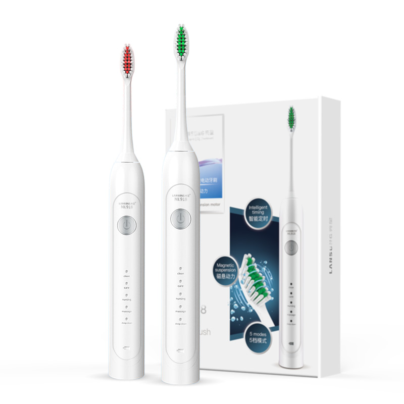 Green Wireless Rechargeable Home Patent Design Electric Soft Toothbrush whitening teeth