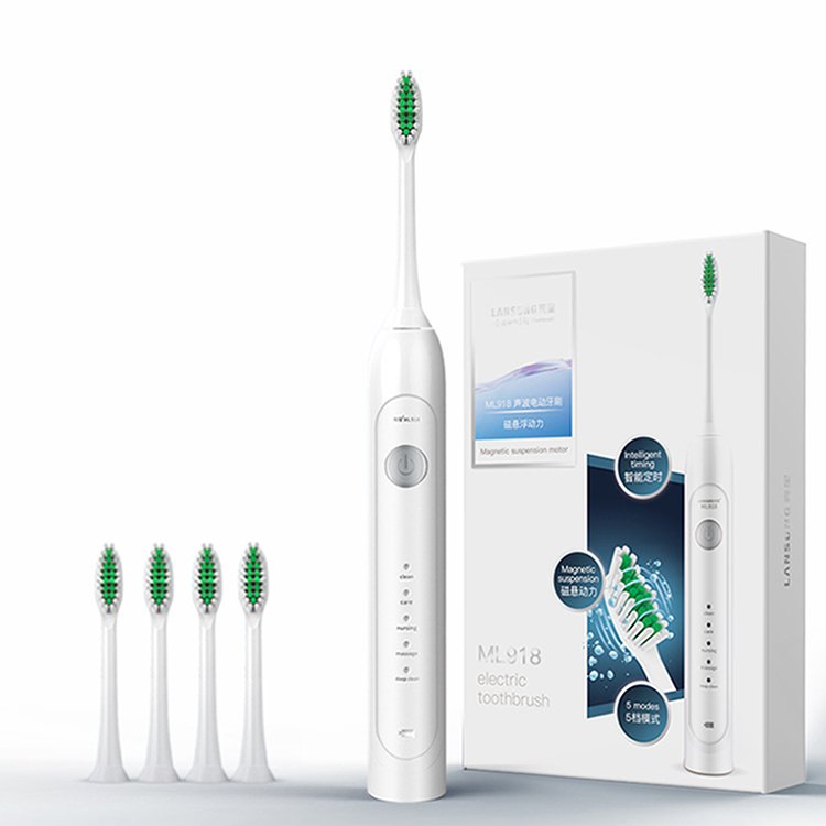 OEM/ODM Whiten USB LED Sonic Toothbrush with Wireless Inductive Charger rechargeable toothbrushes
